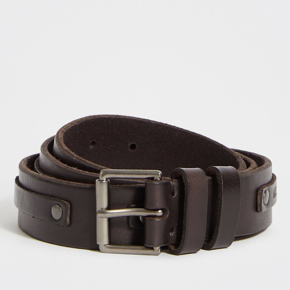 AllSaints Varick Leather Belt